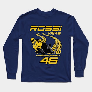 Valentino Rossi 46 Grand Prix Superbike Motorcycle Racer Long Sleeve T-Shirt